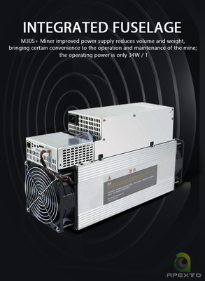 마이크로브트 M30s BTC Asic 광부 38W 86Th/S 3268W SHA-256